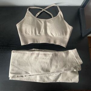 Beige Workout Set